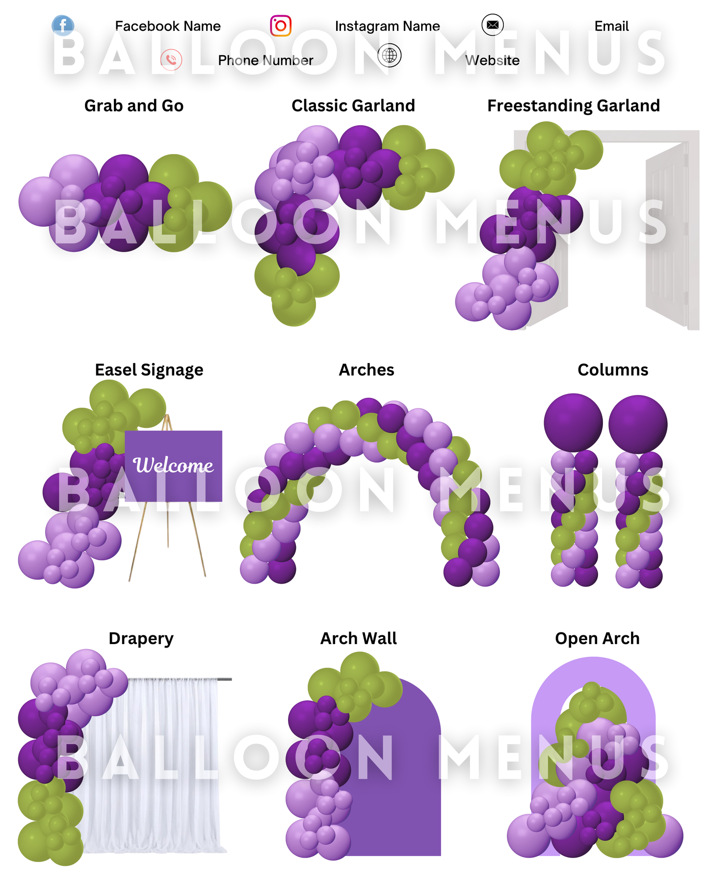Balloon Template PriceSheet