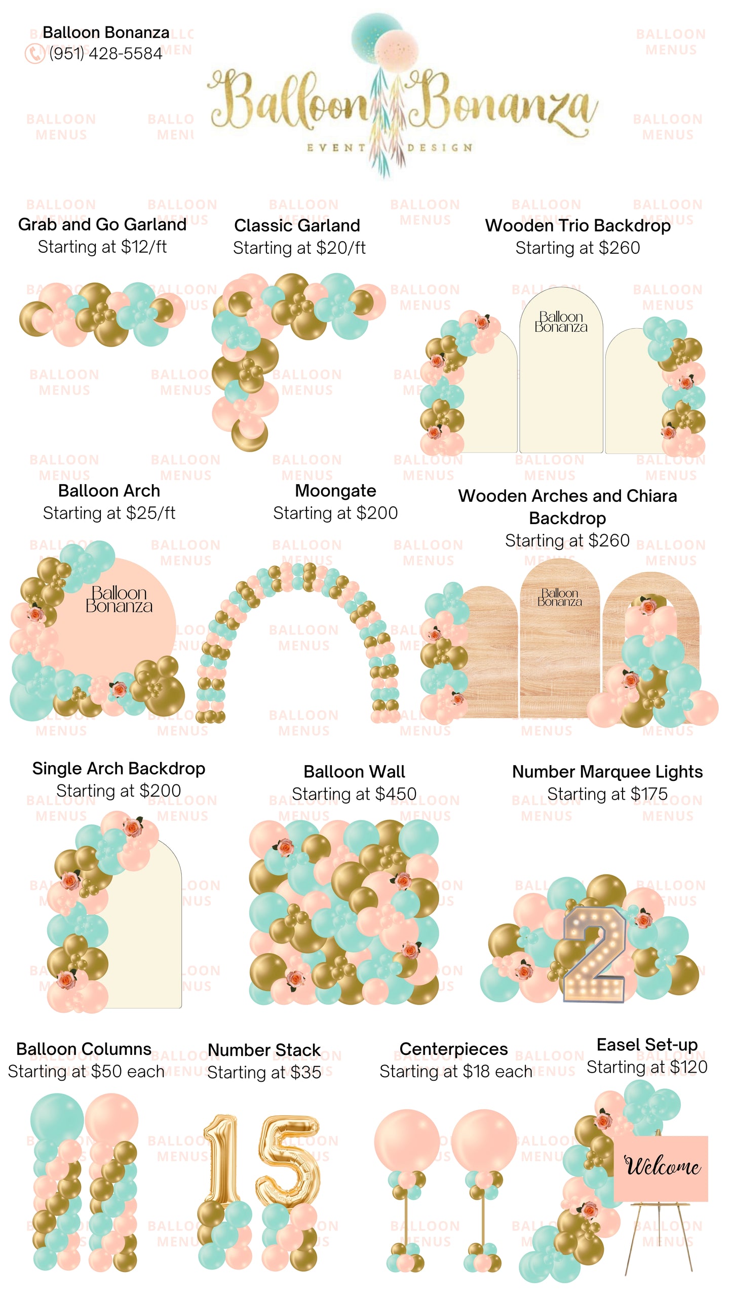 Balloon Bonanza- Client Balloon Menu